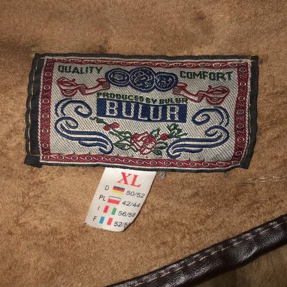 BULUR shearling hooded coat removable hood XL - Picture 4 of 5